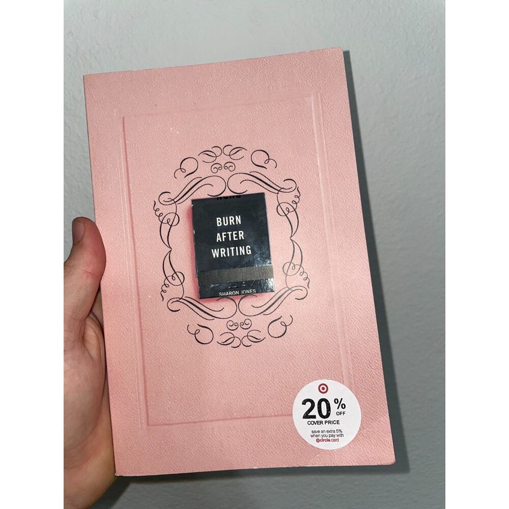 Burn after Writing (Pink) by Sharon Jones (2020, Trade Paperback)